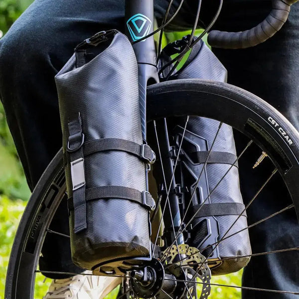 Waterproof Bike Front Fork Bags – 5–7L Pannier Set