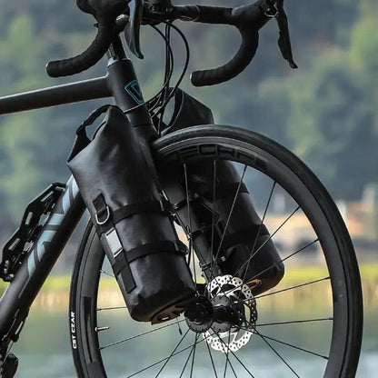 Waterproof Bike Front Fork Bags – 5–7L Pannier Set